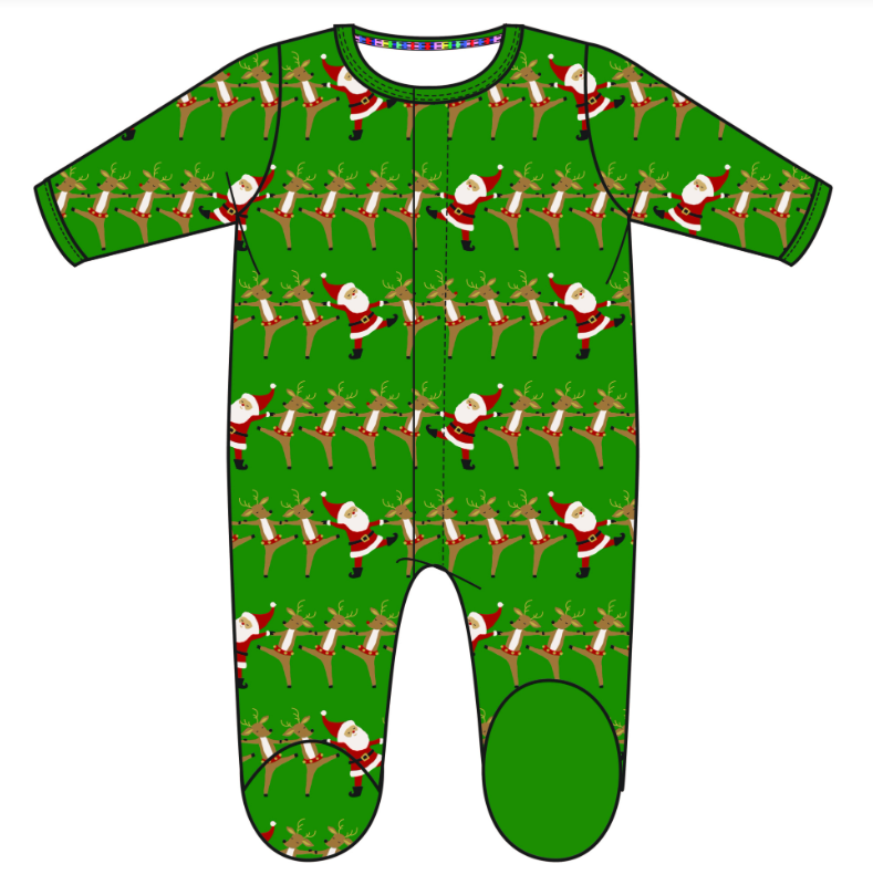 Magnetic shops Me 3-6m Christmas Modal Footie