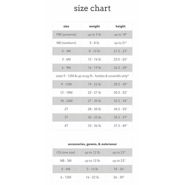 Magnetic Me Size Chart – Katiebug's Childrens Boutique