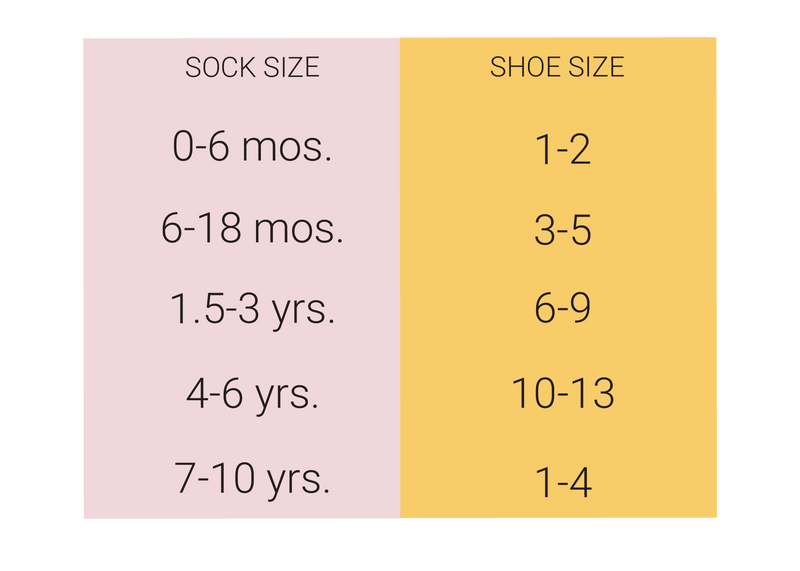 Little Stocking Company Size Chart