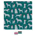 L/S Graphic PJ Set- Cedar Santa Dogs