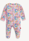 Magnetic Ruffle Footie- Lily