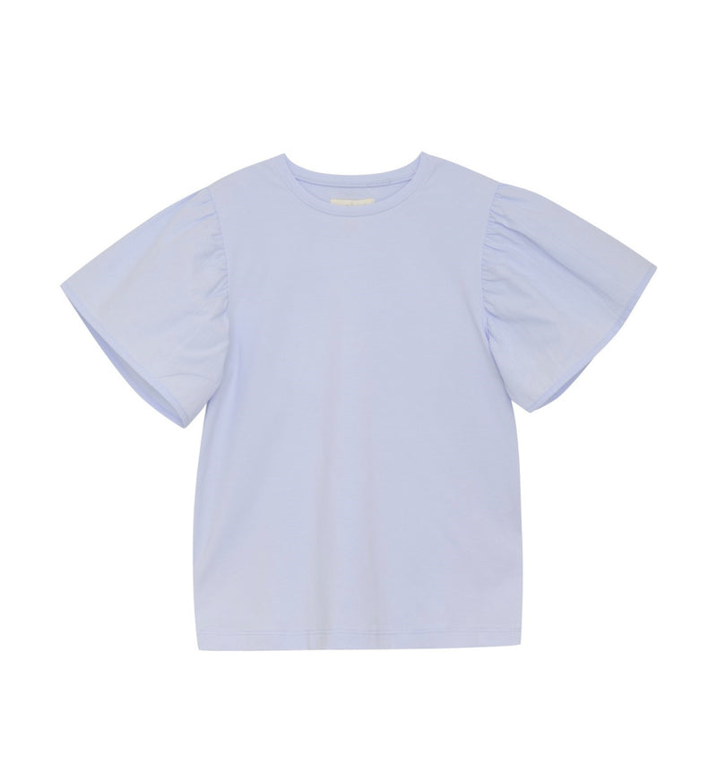 Flutter Sleeve Tee- Periwinkle