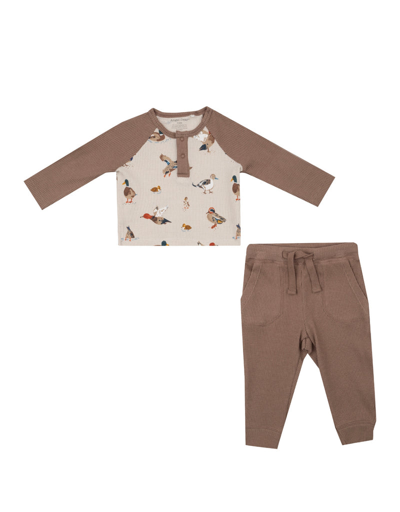 Henley Jogger Set- Ducks