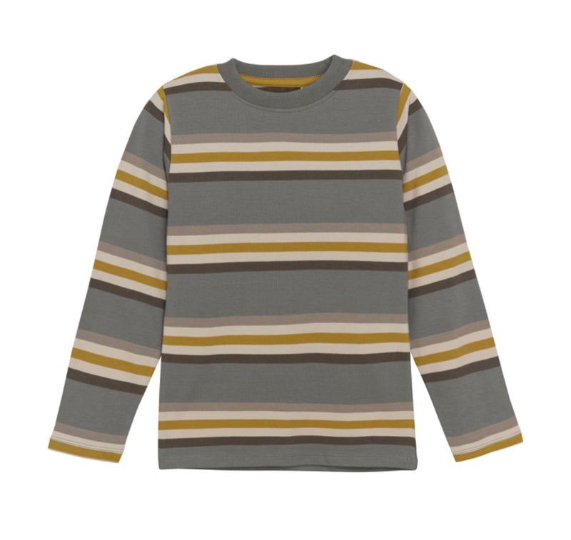 Longsleeve Knit Tee- Fall Stripes