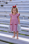 Lucy Gameday Dress- Red Stripe