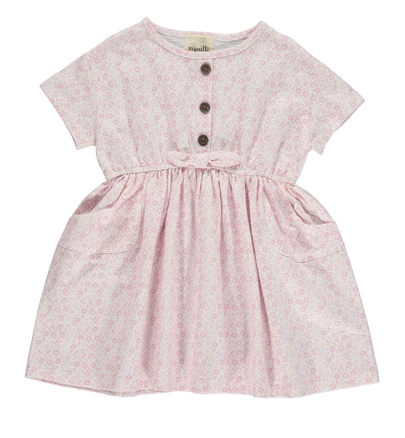 Daisy Dress- Pink Ditsy Floral