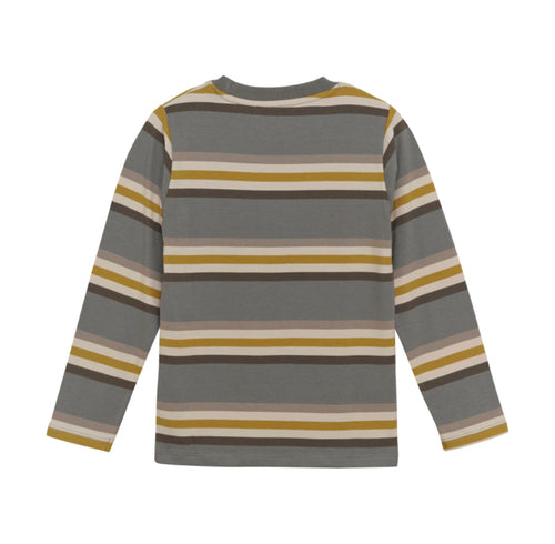 Longsleeve Knit Tee- Fall Stripes