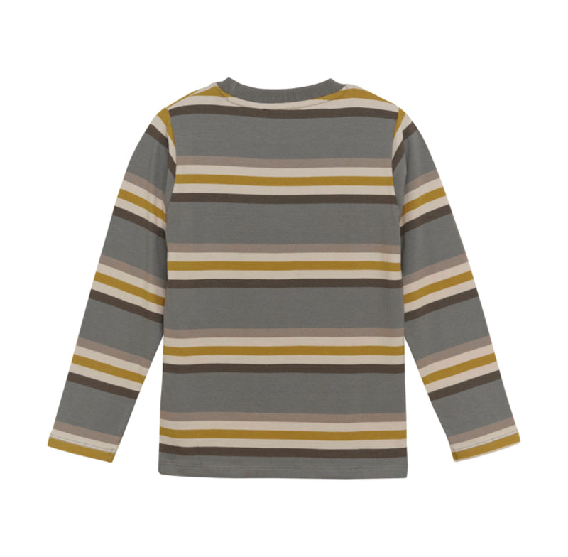 Longsleeve Knit Tee- Fall Stripes