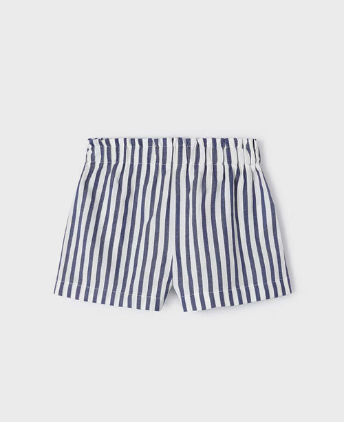 Striped Short- Navy/Ivory