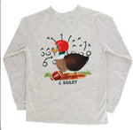 L/S Logo Tee Football Duck- Oatmeal