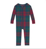 Zipper Convertible Sleeper- Peacock Plaid