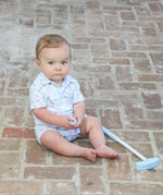 Hole in One Polo Romper - White