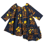 Frida Dress Set- Navy Poppy