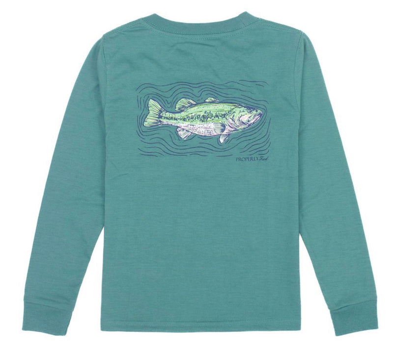L/S Spotted Bass - Teal