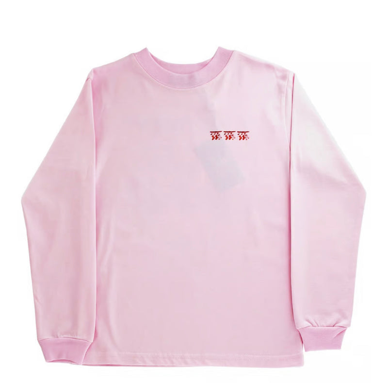 L/S Logo Tee Stockings - Pink