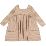 Rylie Dress- Rust Stripe