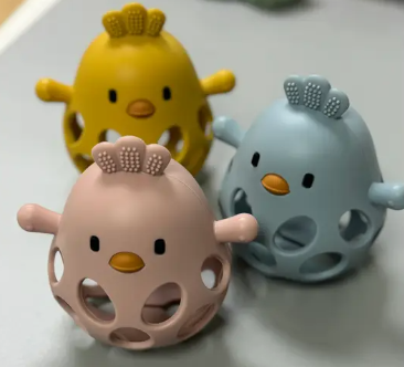 3D Silicone Chicken Teether