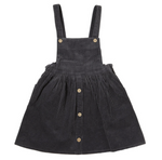 Autumn Pinafore - Charcoal Blue