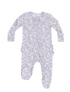 2 Way Zipper Ruffle Footie - Forget Me Not Floral