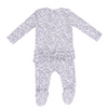 2 Way Zipper Ruffle Footie - Forget Me Not Floral