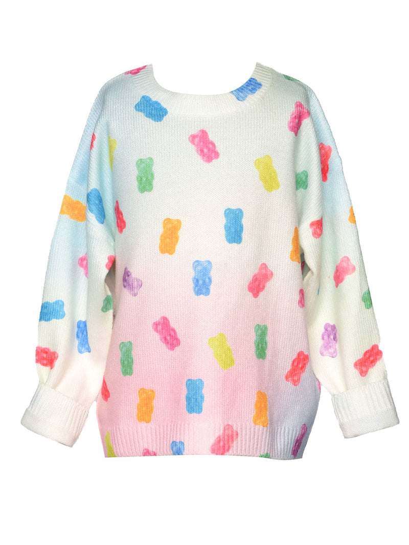 Knit Sweater- Gummy Bears