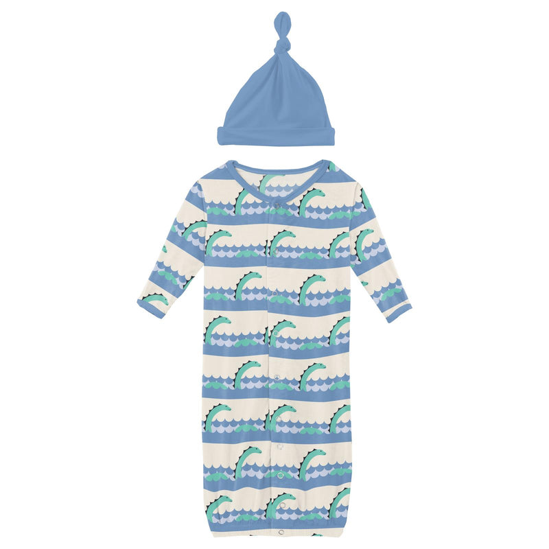 Gown/Converter Hat Set- Natural Sea Monster