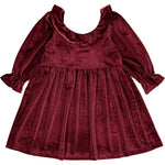 Milly Dress- Cranberry Velvet