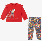 Bike Pullover Set- Red/Navy