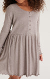 Claire Rib Dress - Ash Grey