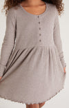 Claire Rib Dress - Ash Grey