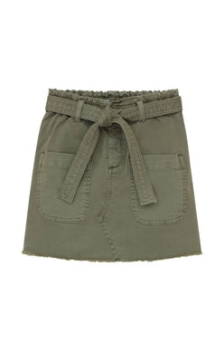 Jenny Paperbag Mini Skirt - Army