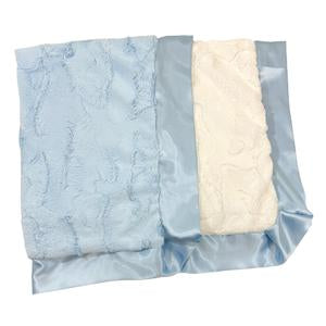 Luxe Blanket - Classic Baby Blue/White