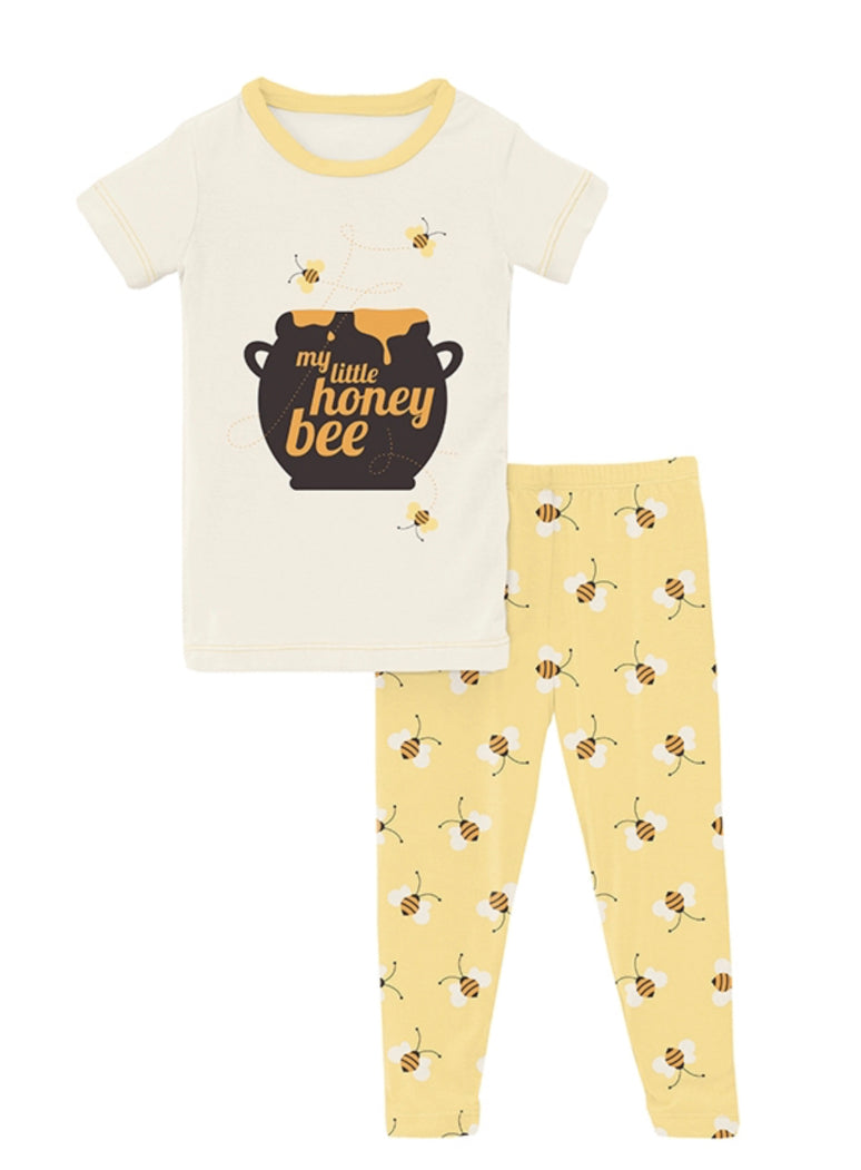 S/S Graphic Tee PJ Set - Wallaby Bees