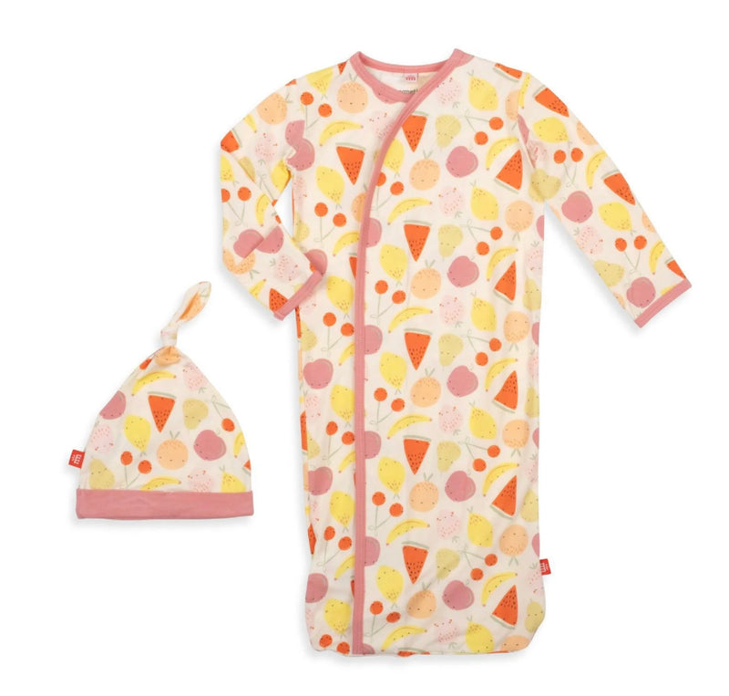 Magnetic Sack Gown & Hat Set - Squeeze the Day