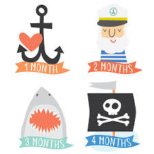 Monthly Stickers- Little Captain
