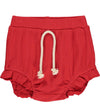 Aralyn Ribbed Bloomer Set- Red