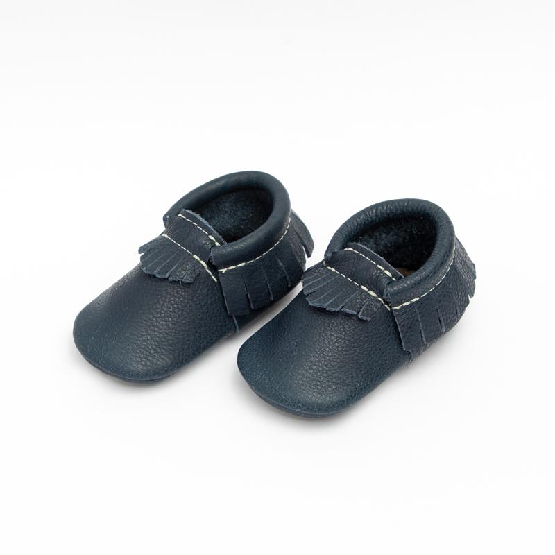 First Pair Moccasins - Navy