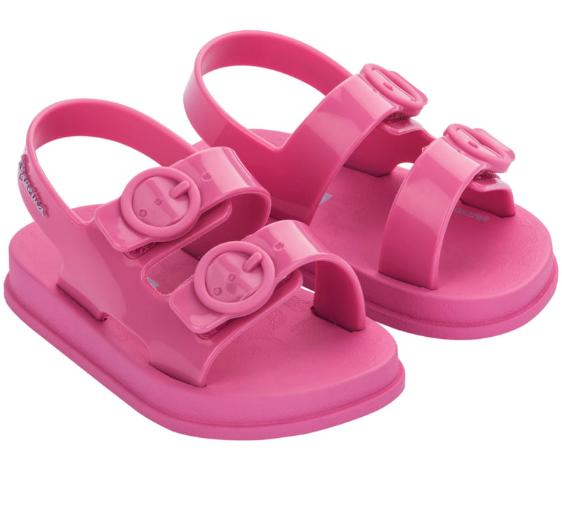 Follow Double Strap Sandal- Pink