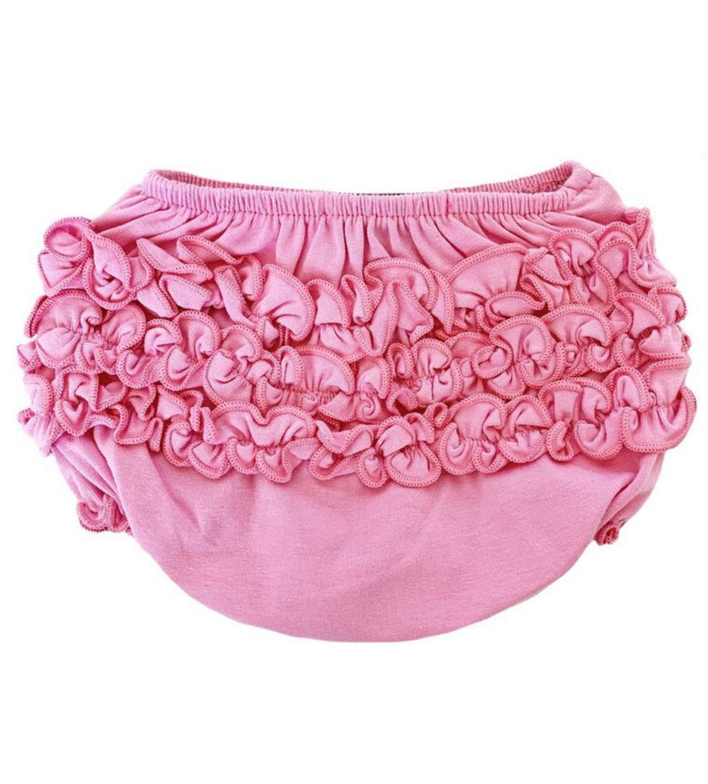 Knit Ruffled Bloomer- Pink